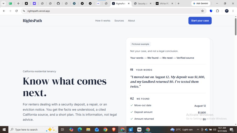 RightsPath – screenshot 2