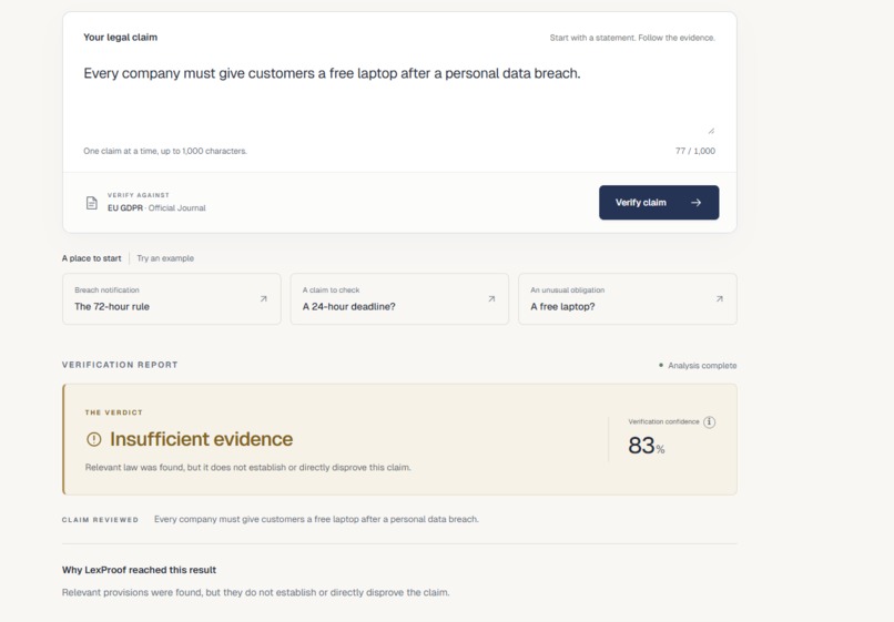 LexProof – screenshot 3