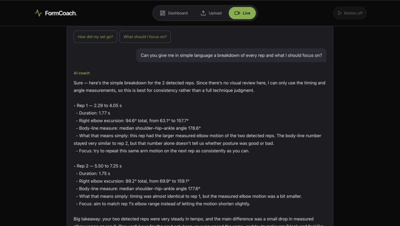 FormCoach – screenshot 3