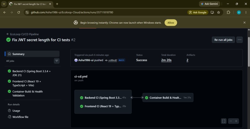 EcoLoop – Smart Reward-Based Recycling Platform – screenshot 1