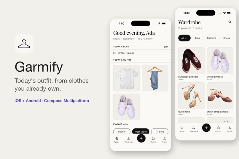 Garmify: AI Wardrobe & Outfits – screenshot 1