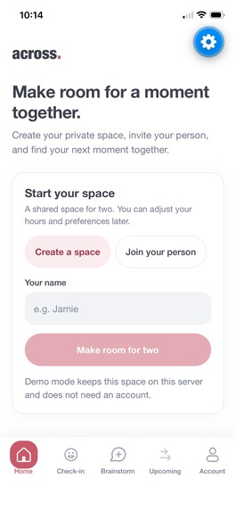 Across – screenshot 1