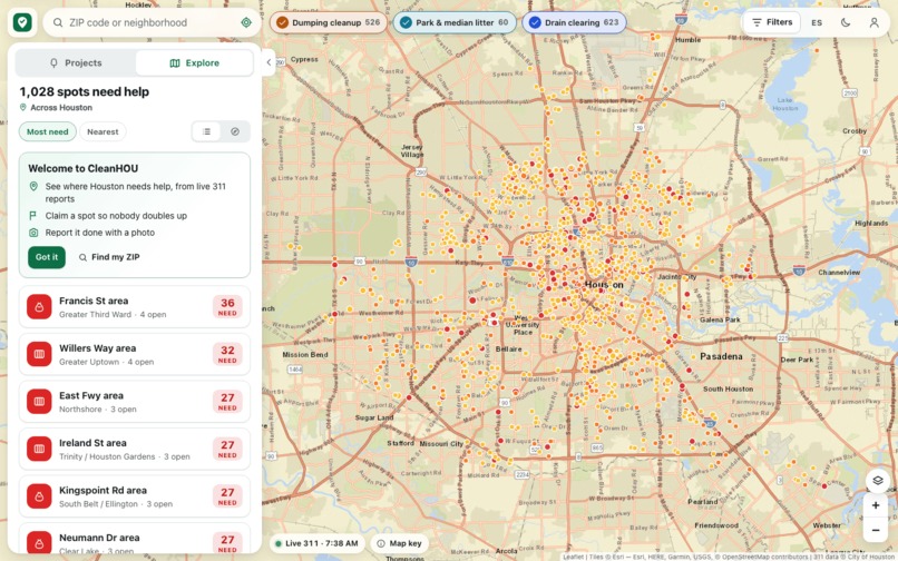 CleanHOU – screenshot 1