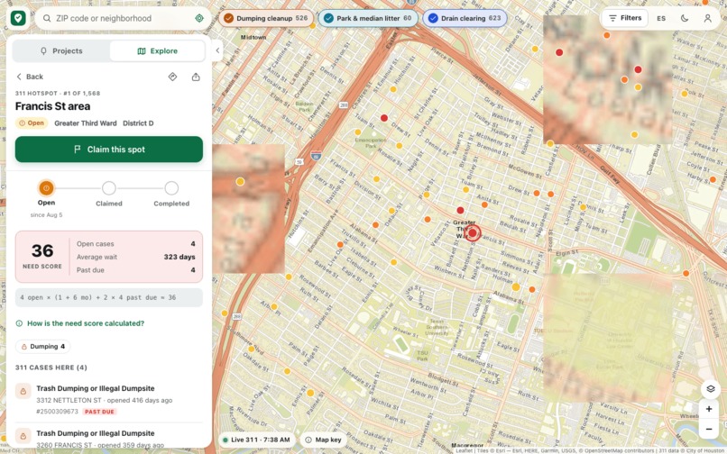 CleanHOU – screenshot 2