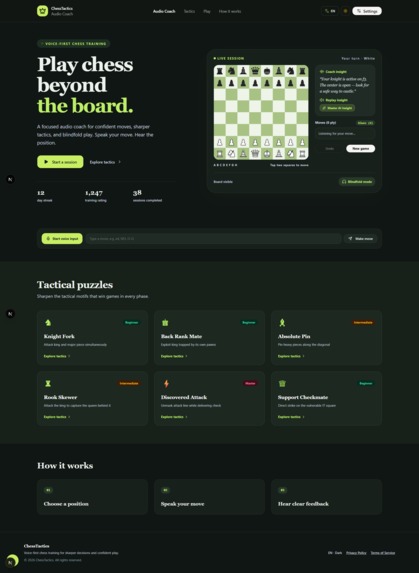 ChessTactics - Voice Chess Coach – screenshot 2