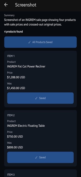 Recall – screenshot 3