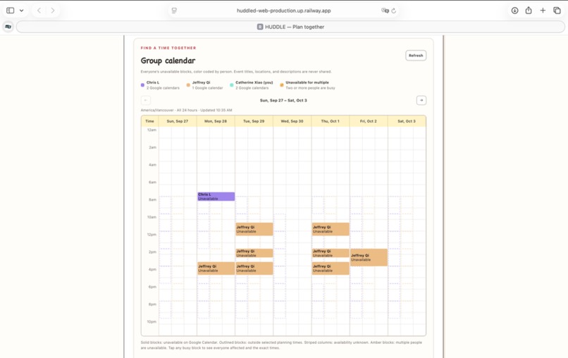 Huddle – screenshot 1