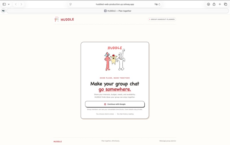 Huddle – screenshot 2