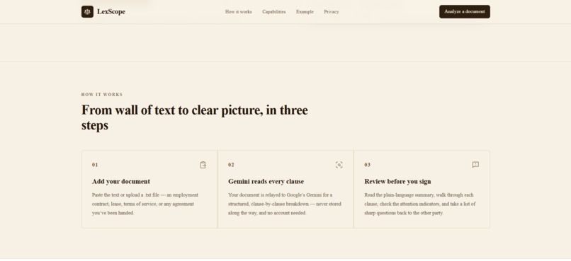LexScope – screenshot 2