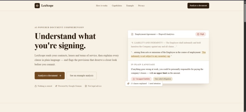 LexScope – screenshot 1