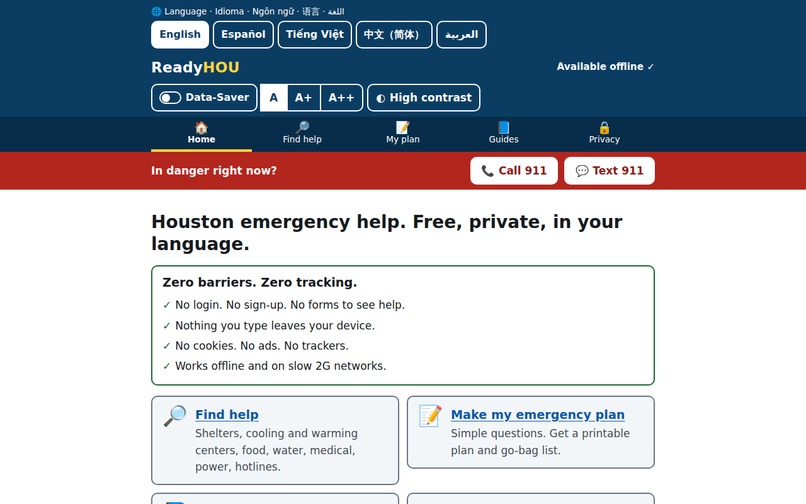 ReadyHOU – screenshot 1