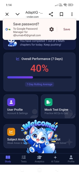 AdaptIQ – screenshot 1
