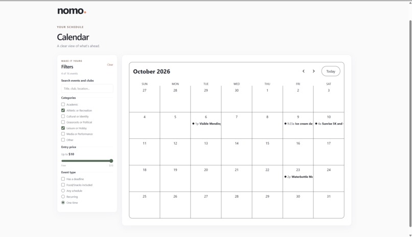 NOMO – screenshot 2