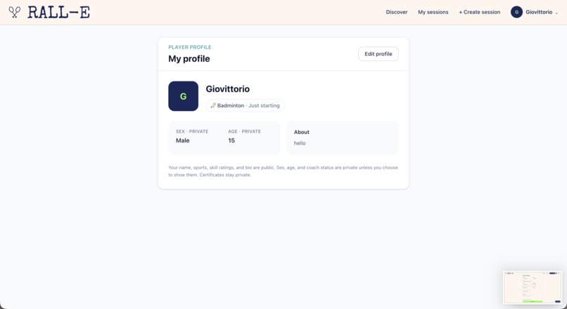 RALL-E: find your game, find your people – screenshot 2