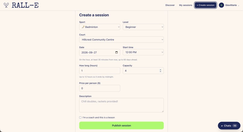 RALL-E: find your game, find your people – screenshot 3