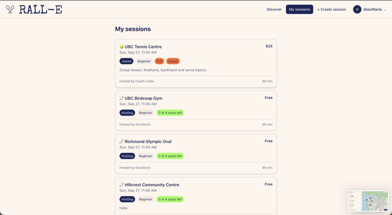 RALL-E: find your game, find your people – screenshot 4