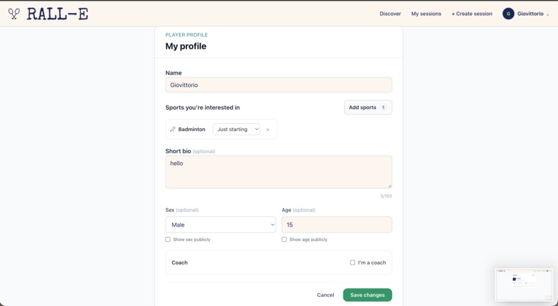 RALL-E: find your game, find your people – screenshot 6