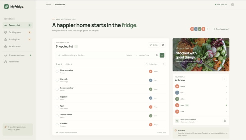MyFridge – screenshot 3