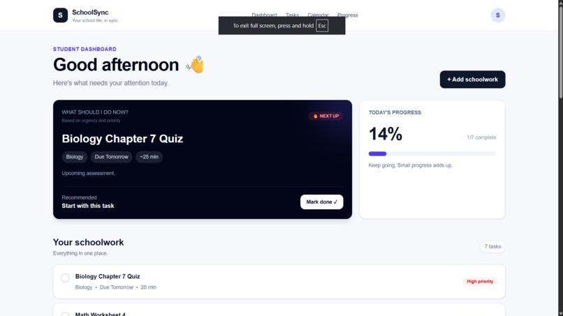 schoolsync – screenshot 1