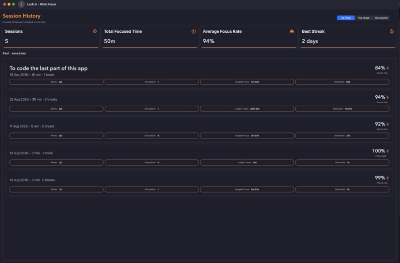 Lock In - work focus – screenshot 7