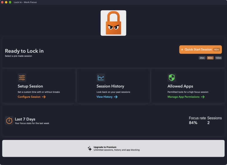 Lock In - work focus – screenshot 3