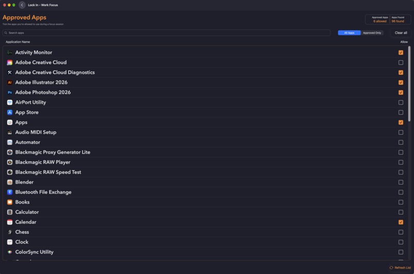 Lock In - work focus – screenshot 4