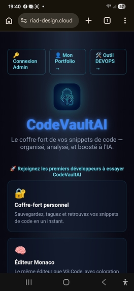 CodeVaultAI 2027 — assistant dev IA sécurisé – screenshot 2