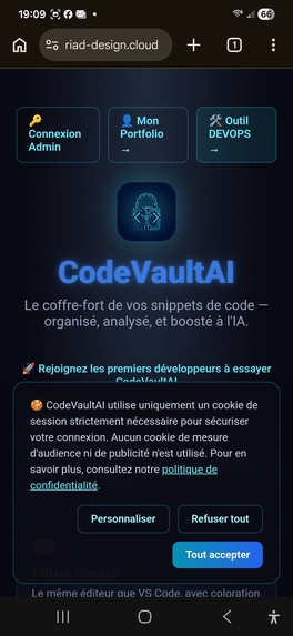 CodeVaultAI 2027 — assistant dev IA sécurisé – screenshot 11
