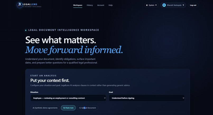 LegalLens – screenshot 2