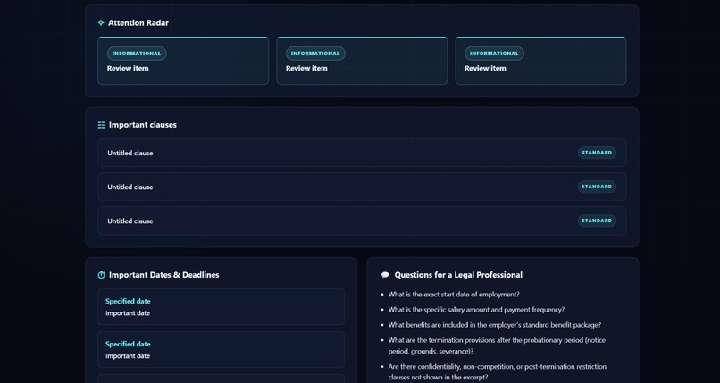 LegalLens – screenshot 3