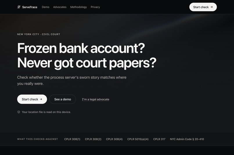ServeTrace – screenshot 1