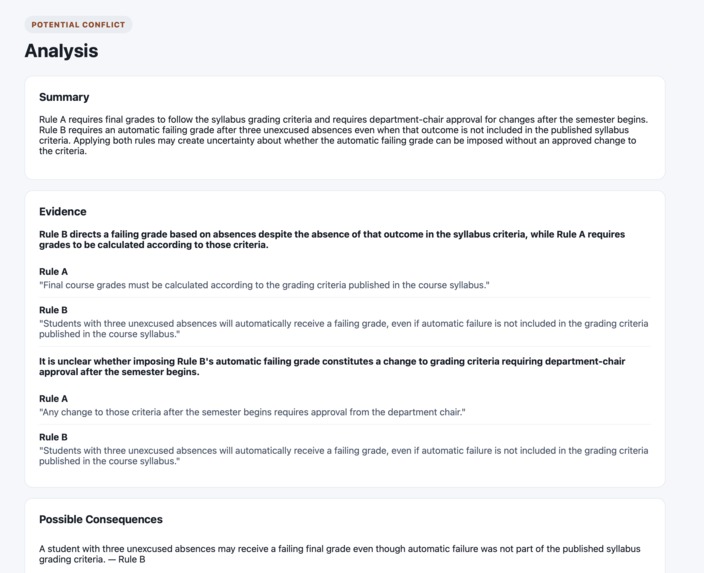 RuleTrace – screenshot 2