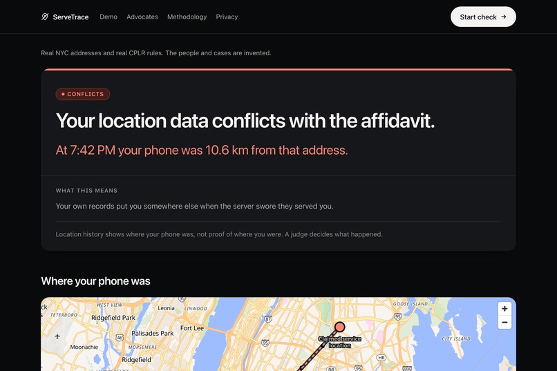 ServeTrace – screenshot 2