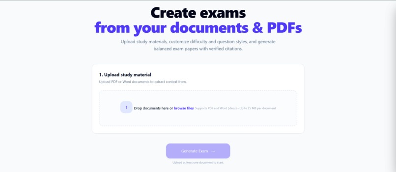 Exam Generator  – screenshot 1