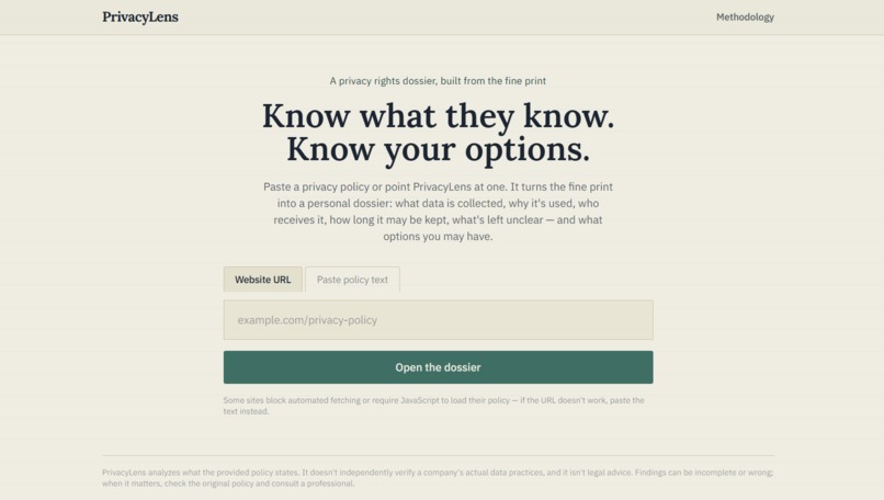 PrivacyLens – screenshot 1