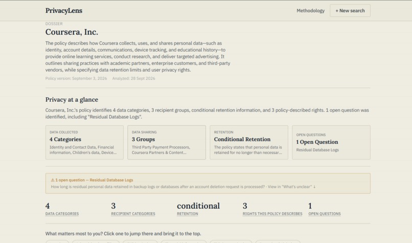 PrivacyLens – screenshot 2
