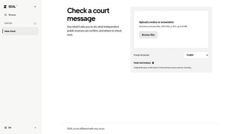 SEAL – screenshot 1