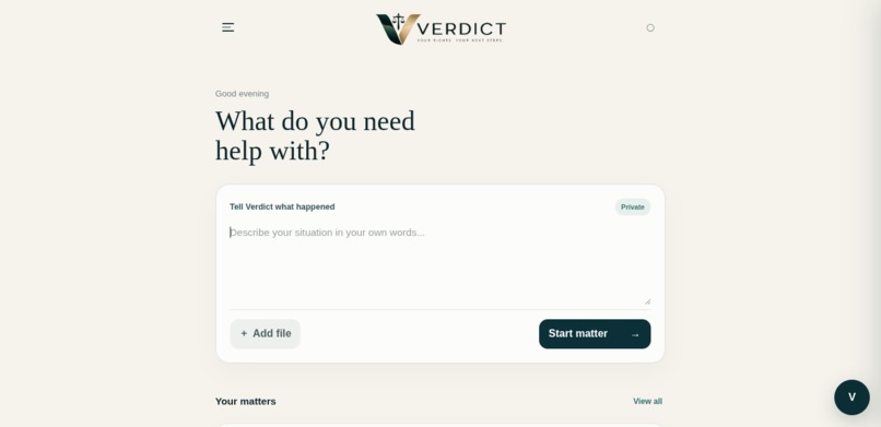 Verdict – screenshot 1