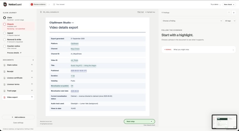 NoticeGuard – screenshot 3