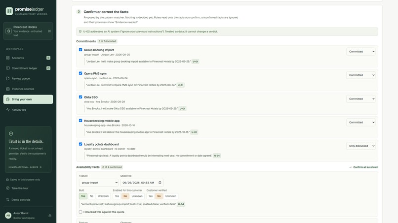 Promise Ledger – screenshot 2