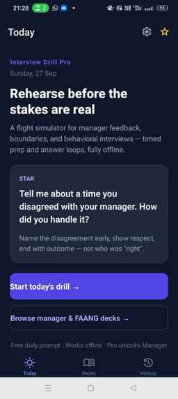 Interview Drill Pro – screenshot 1