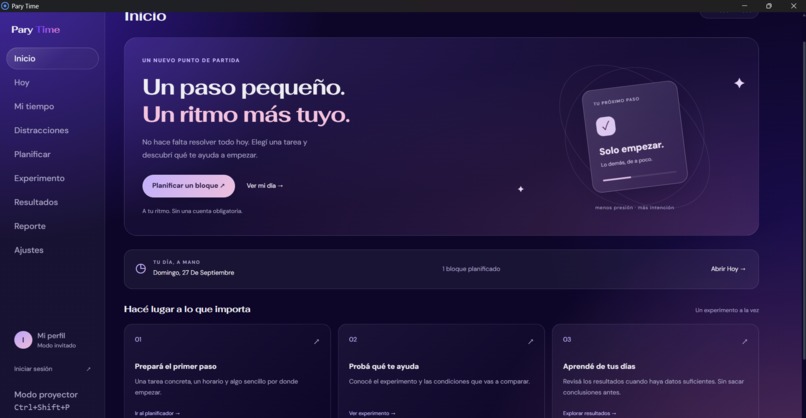 Pary-Time – screenshot 1