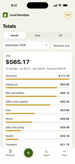 Local Receipts – screenshot 3