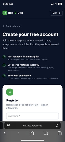 IDLE2USE – screenshot 2