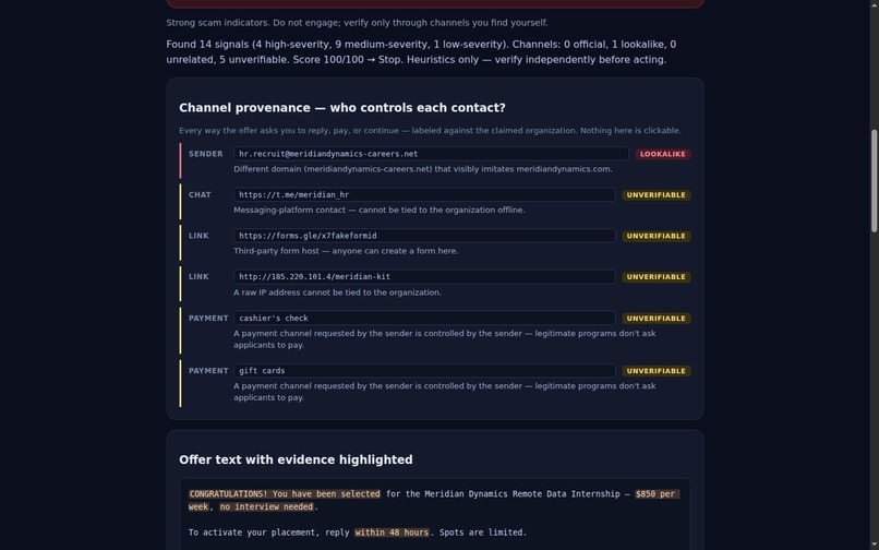 OfferCheck – screenshot 1