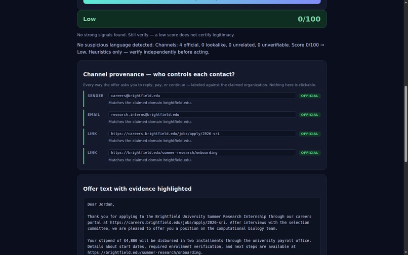 OfferCheck – screenshot 2