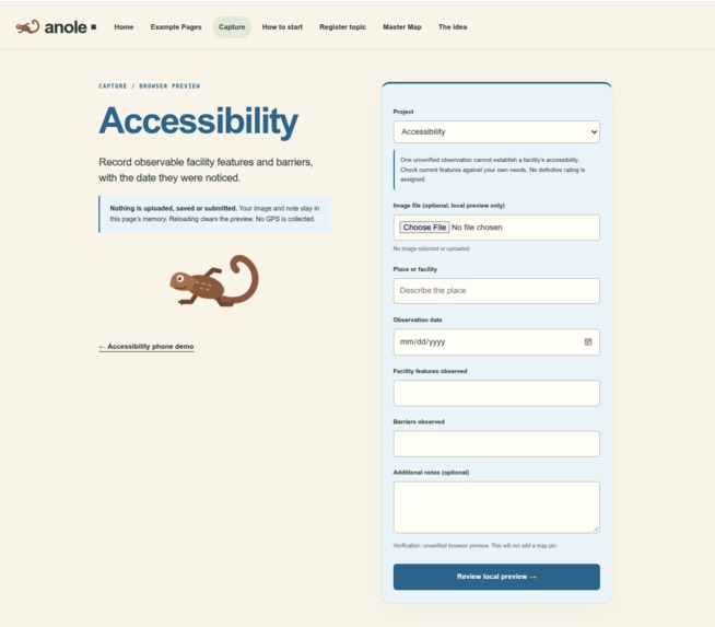Anole Capturing App – screenshot 6