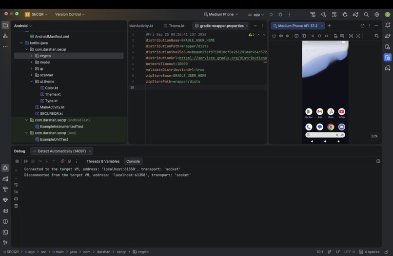 SecureQR – Secure One-Time QR Verification – screenshot 1