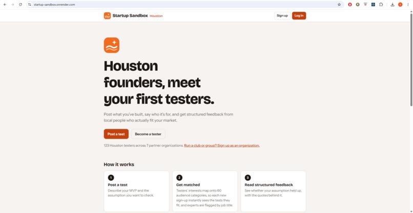 Startup Sandbox - SM – screenshot 1