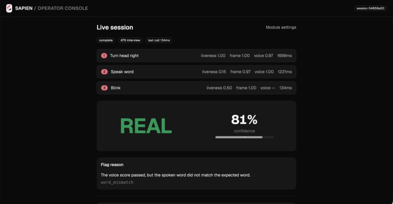 Sapien – screenshot 2